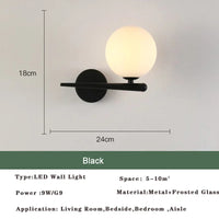 Lustre LED Moderne Nordic Gold & Black