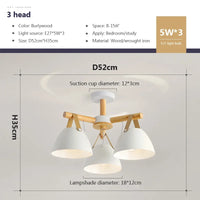 Lustre LED Nordique en Bois Premium