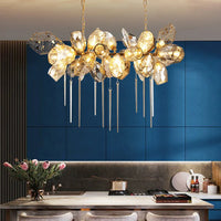Lustre en verre post-moderne LED de luxe