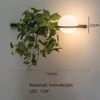 Lustre Moderne DIY LED avec Pot de Fleurs pour un Jardin Céleste