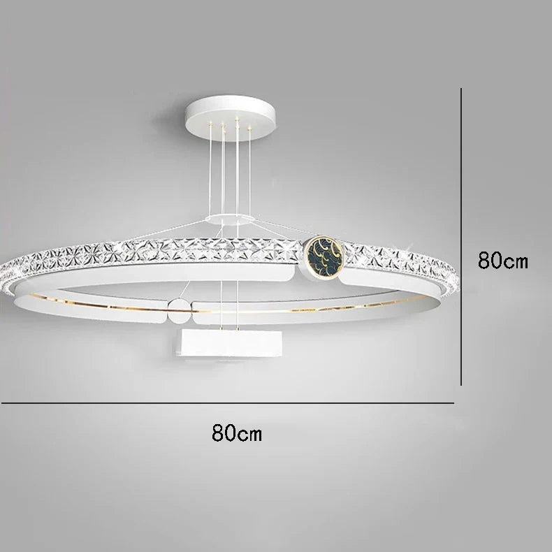 Lustre de Luxe Moderne à LED pour un Éclairage Intérieur Élégant