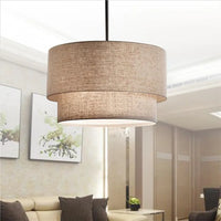 Suspension Abat-jour Style Lin Moderne