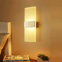 Applique Murale LED Design pour Chambre avec Effet Acrylique Elliptique