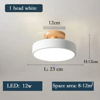 Lustre LED Nordique en Bois - Éclairage Intérieur Minimaliste