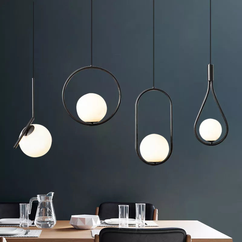 Suspension LED Noir Métal