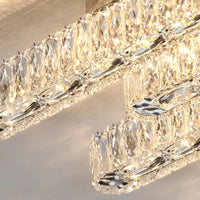 Plafonnier de luxe en cristal contemporain