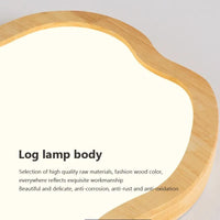 Plafonnier LED bois nordique moderne