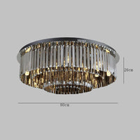 Plafonnier LED de Luxe en Cristal pour une Décoration Maison Moderne