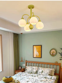 Lustre Citrouille Pastorale pour Chambre à Coucher