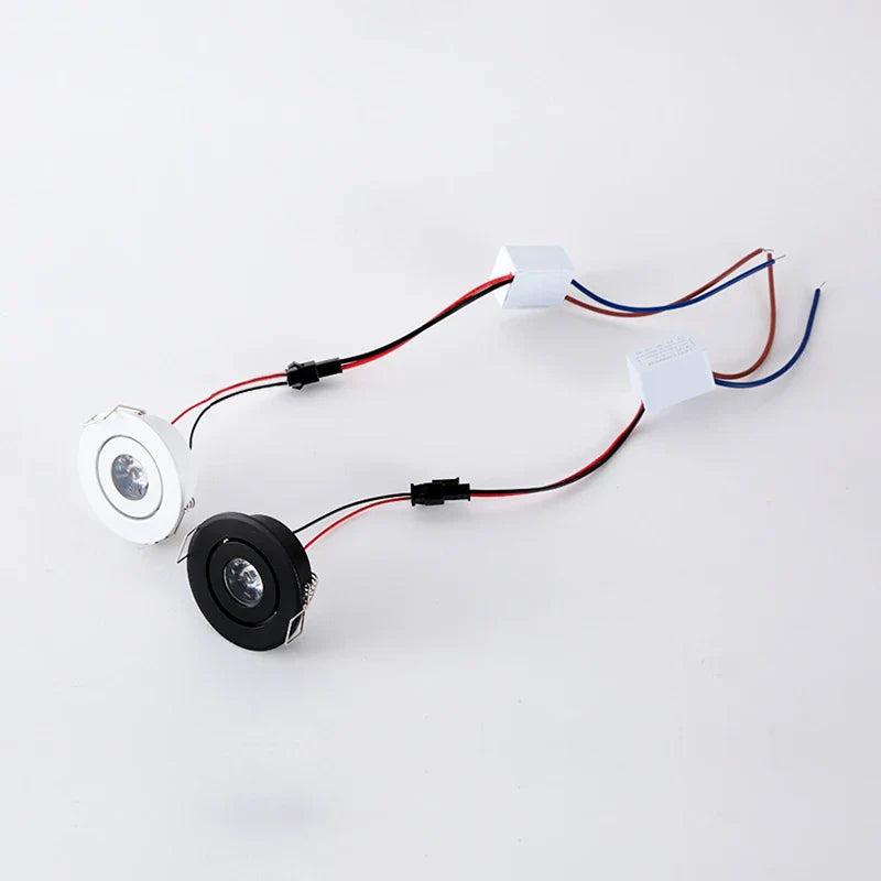 Lot de 6 mini spots LED dimmables encastrés - AluminiumSmooth.