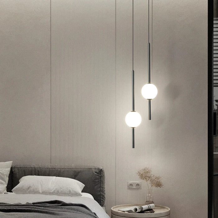 Lustre LED nordique en cuivre, design minimaliste et réglable en hauteur