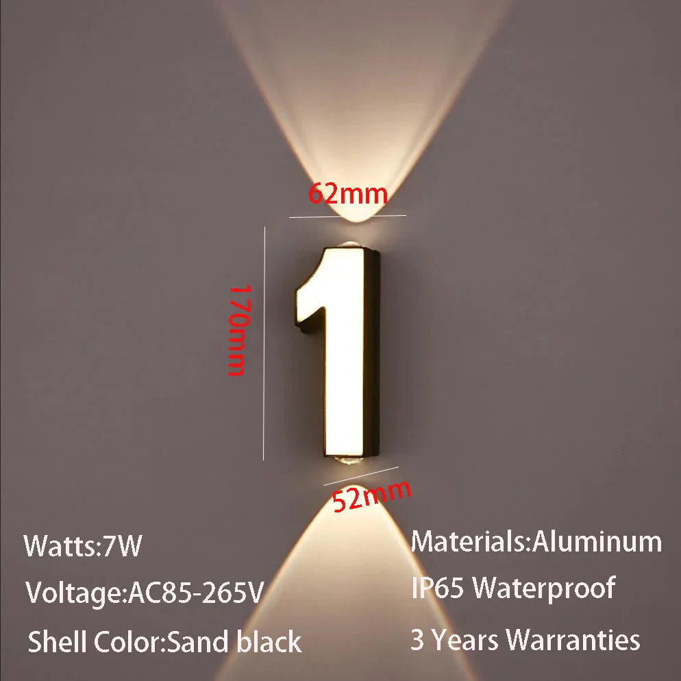 Applique murale LED intérieure et extérieure - Design minimaliste