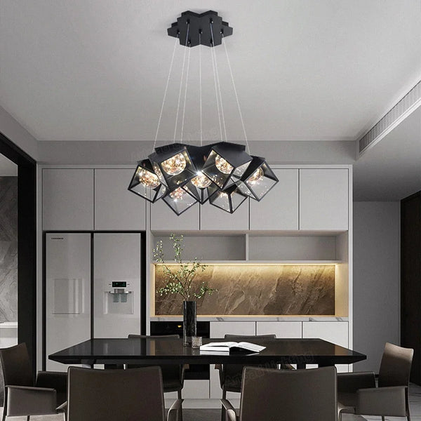 Lustre Nordique Moderne Minimaliste Étoilé à Éclairage Décoratif