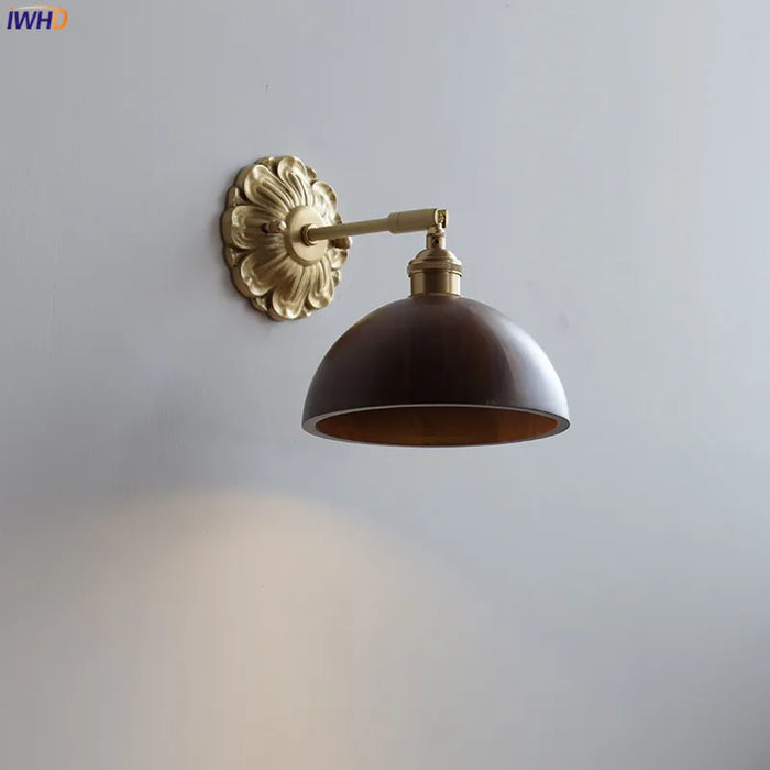 Applique murale LED en bois de noyer iwhd - Style nordique décoratif