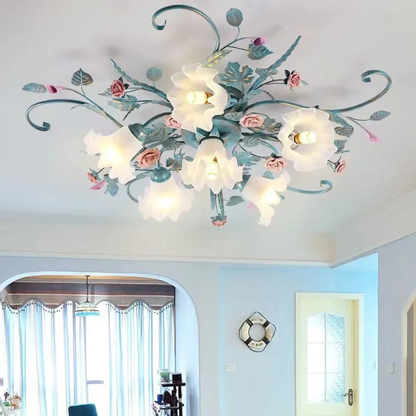 Plafonnier LED "Romance Rustique"