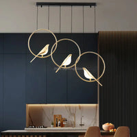 Lustre LED Oiseau-de-pie : Suspension Créative