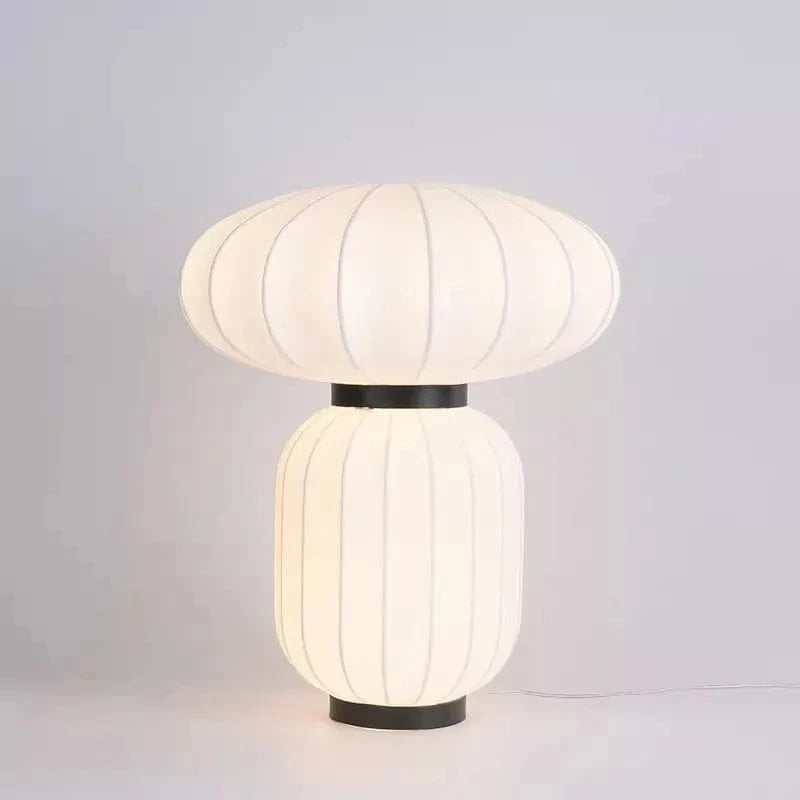 Lampe de table en soie Wabi-sabi - Éclairage design pour salon et chambre