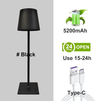 Lampe de bureau LED en alliage d'aluminium - Rechargeable via USB