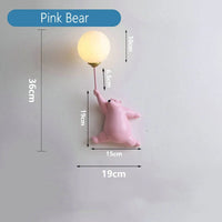 Applique murale LED Ours Lumineux