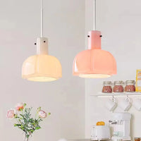 Luminaire décoratif d'intérieur : Lampe suspendue médiévale en verre