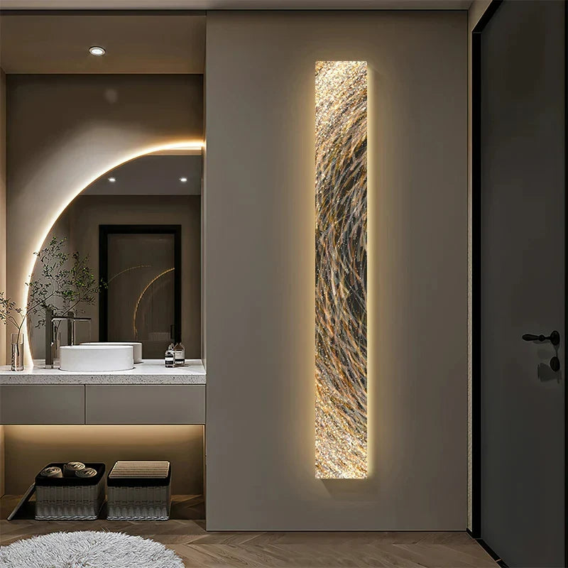 Applique murale LED moderne avec bande de décoration suspendue