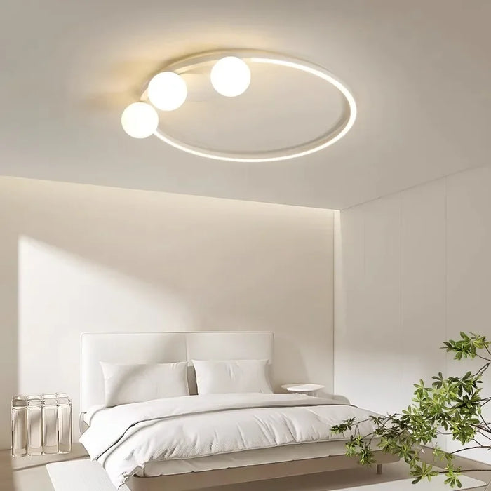 Lustre moderne minimaliste en LED : élégance lumineuse