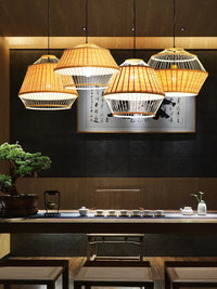 Suspension luminaire en bambou de qualité supérieure pour restaurant et hôtel
