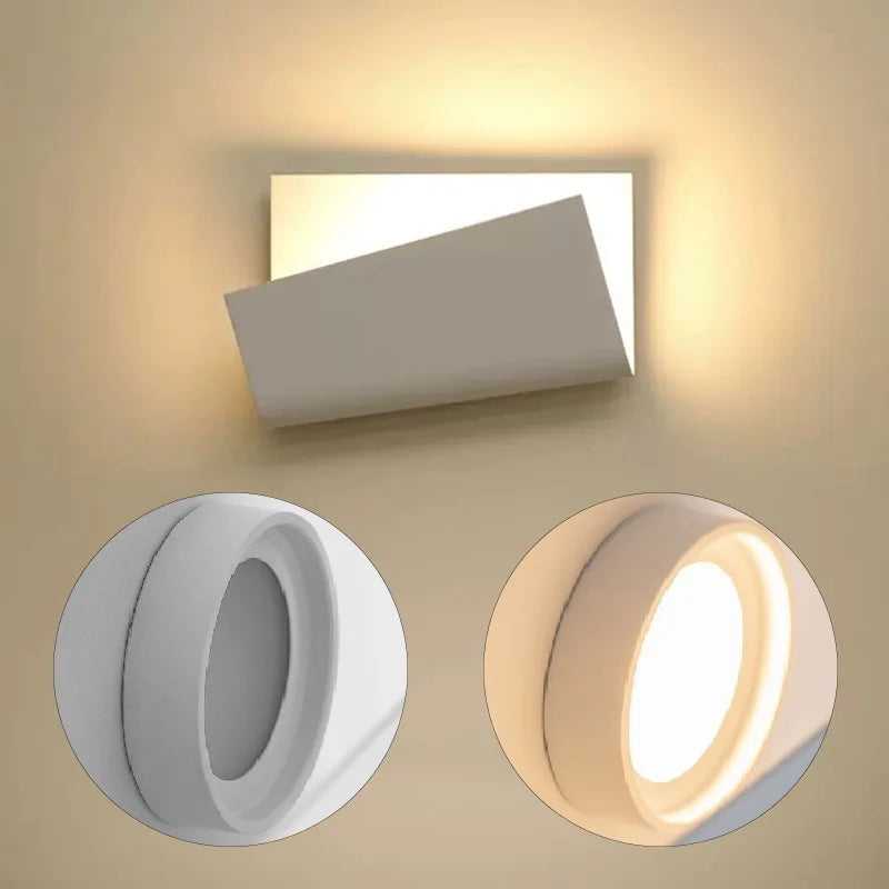 Applique murale créative nordique minimaliste - 7W 220V - 360°