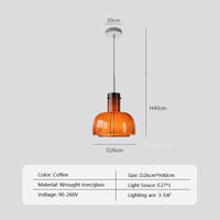 Suspension LED en verre au style nordique - Nordic Glow