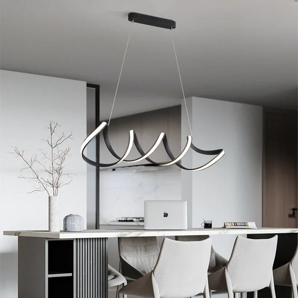 Lustre LED spirale Minimaluxe pour une déco intérieure tendance