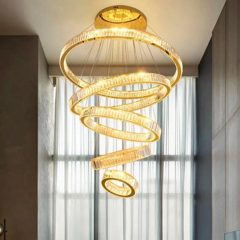 Lustre de Maison Moderne en Cristal de Luxe