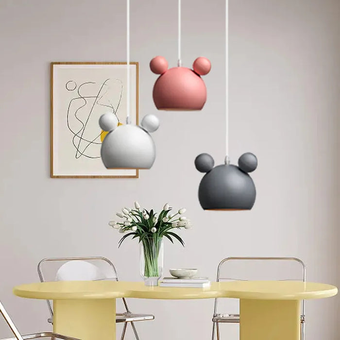 Suspension design en métal LED Mickey deco