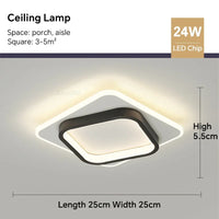 Lustre LED Moderne Pour Allée, Escaliers et Chambre