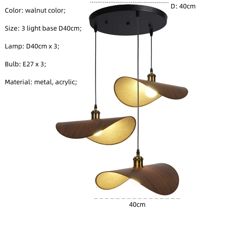 Suspension LED Minimaliste Nordique Wabi Sabi