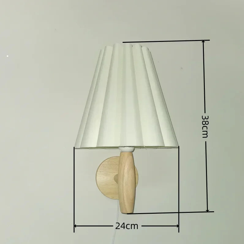 Applique murale LED en bois avec interrupteur - Éclairage de qualité supérieure