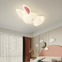 Plafonnier LED Lapin Blanc pour Chambre d'Enfant Princesses