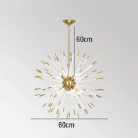 Lustre de Luxe Nouveau : Design Cristal Pissenlit LED Suspendu