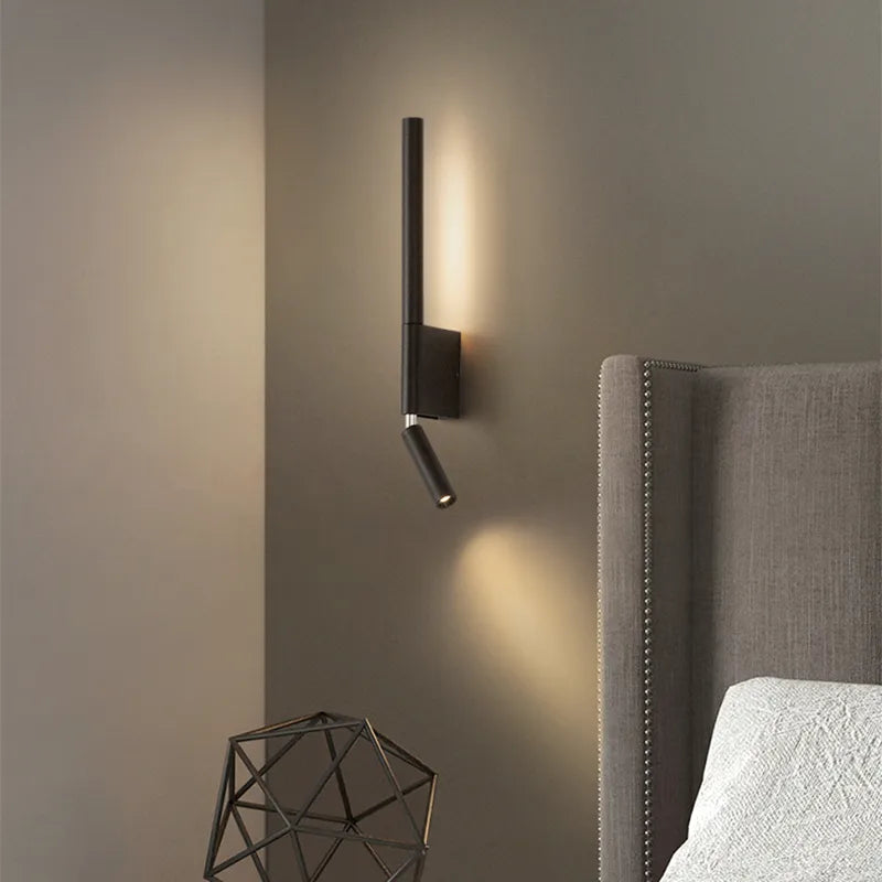 Applique murale nordique à rotation de 330° - Lumière de lecture avec interrupteur minimaliste