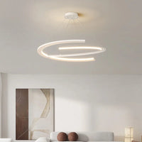 Lustre moderne nordique à anneaux pour restaurant