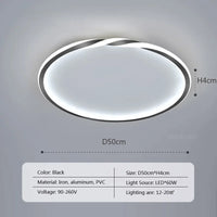 Plafonnier LED Bois Net Rouge