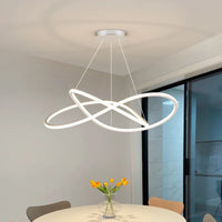 Lustre LED Arrondi pour une Décoration Intérieure Moderne