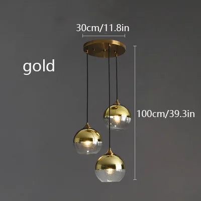Suspension LED au design nordique contemporain