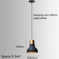 Suspension Industrielle Rétro Luminaire LED Nordique pour Bar Salle À Manger Chambre