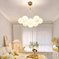Suspension LED en verre design Nordique Moderne