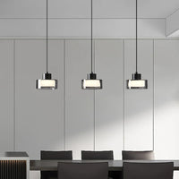 Suspension nordique design moderne en verre et cuivre