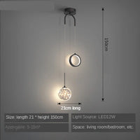 Éclairage de suspension LED pour chambre à coucher - Style Moderne et Élégant