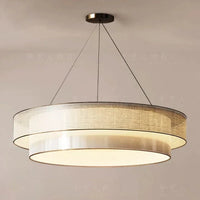 Lustre Céleste Chinois Zen en Tissu pour Ingénierie