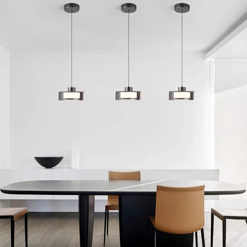 Suspension Modern Glass LED pour une Décoration Maison Innovante