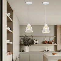 Lustre Suspendu Ruban LED Vintage Moderne Tourbillon