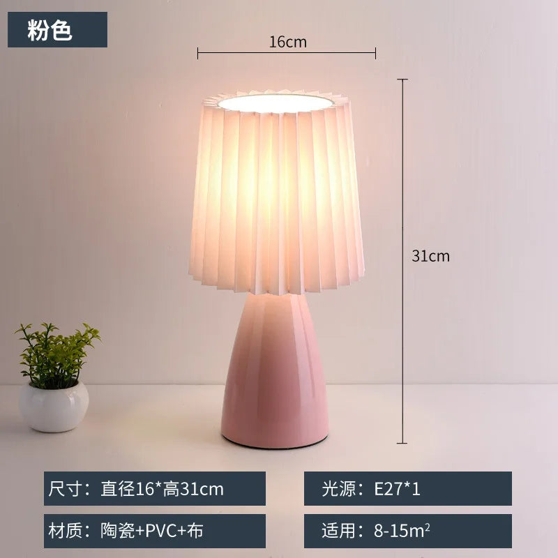 Lampe de bureau rétro rouge chaleureuse